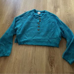 Urban outfitters cropped knit sweater